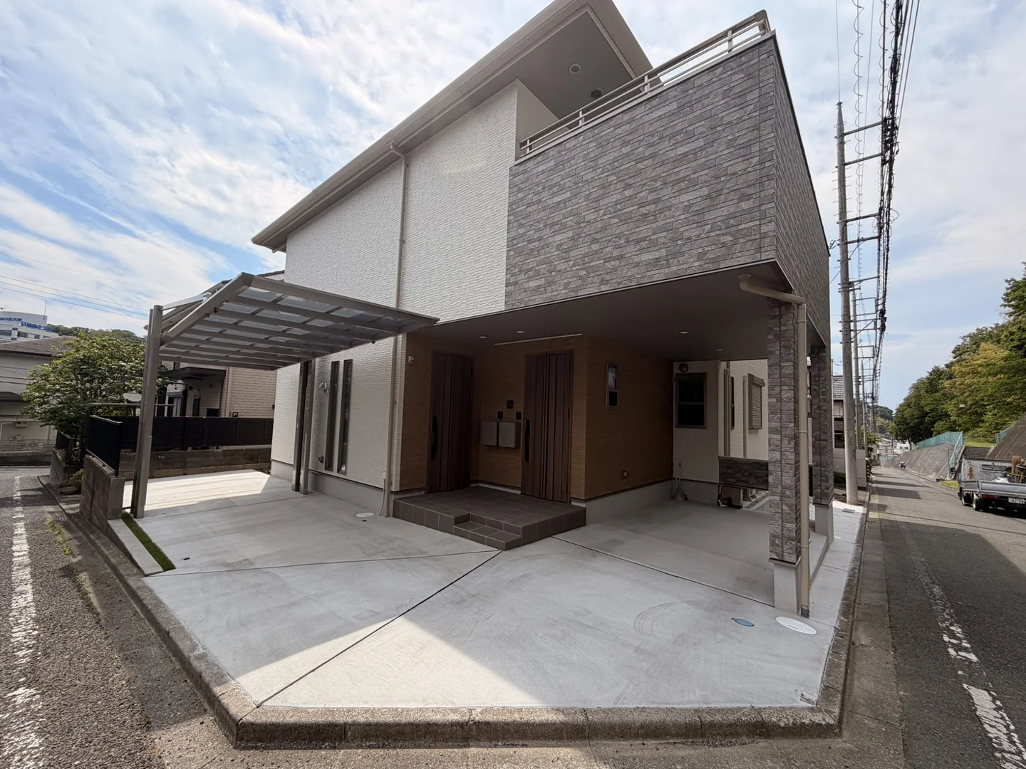 東京都八王子市の新築外構 施工写真1