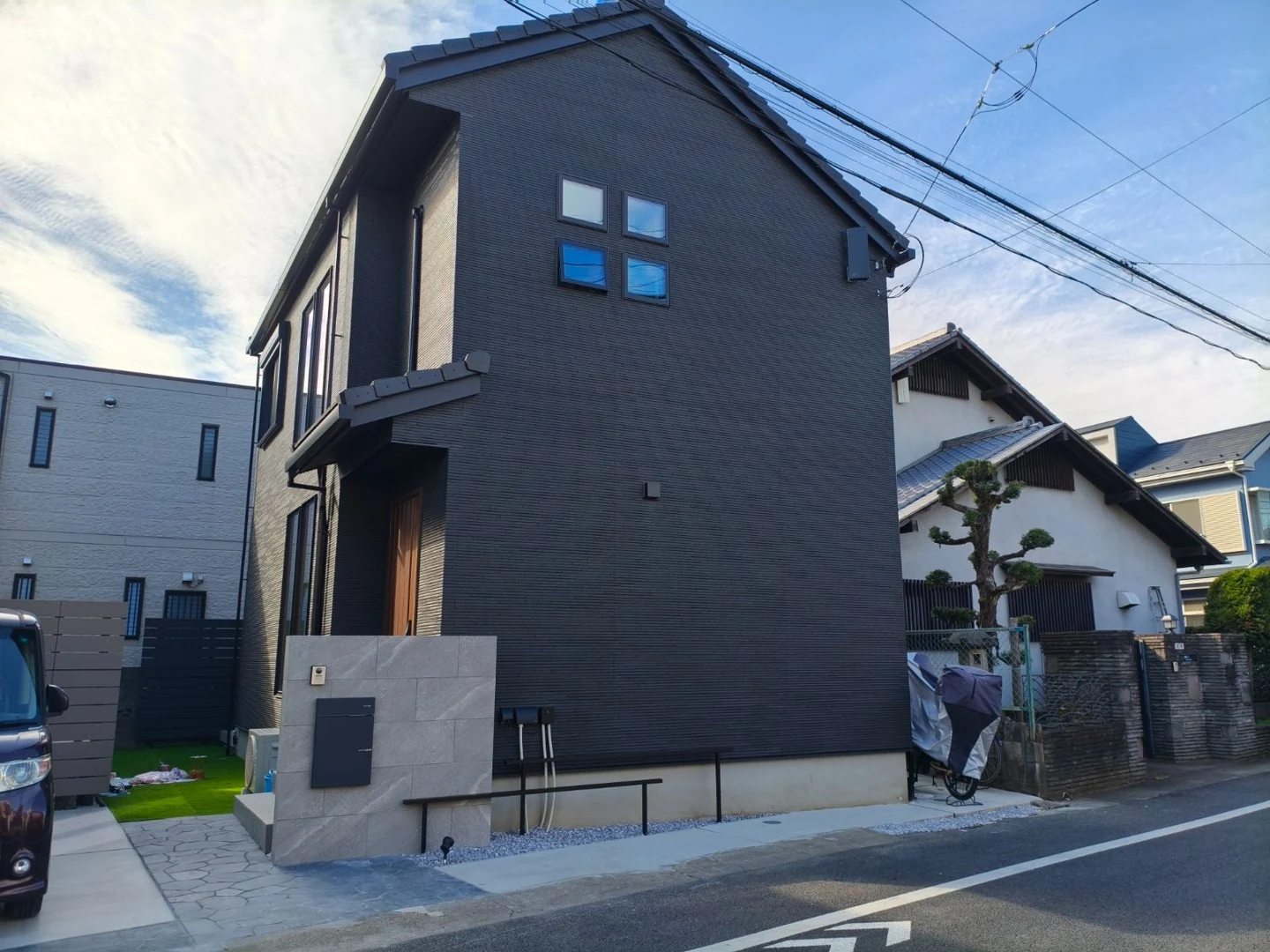 東京都立川市の新築外構工事 施工写真1